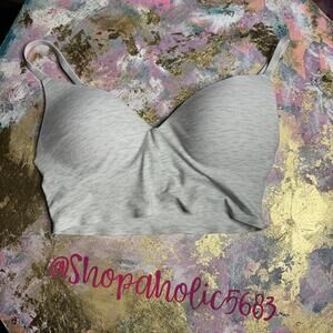 PINK by Victoria's Secret Gray Wireless Push Up Bra